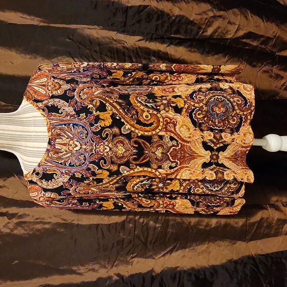 Chico's Tops - 🥰 3/$25 Chicos Brown Boho top